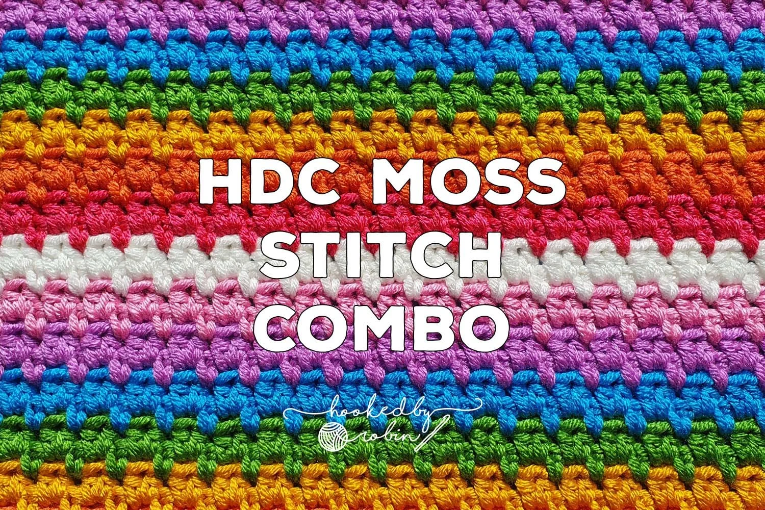 Crochet Half Double Crochet Moss Stitch Combo Stitch [Free Video